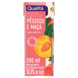 Néctar Pêssego e Maçã Qualitá Caixa 200ml