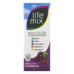 Bebida Uva com Cranberry Life Mix Caixa 200ml