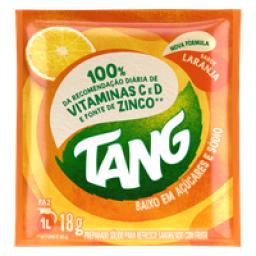 Refresco em Pó Laranja Tang Pacote 18g