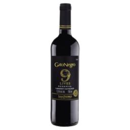 Vinho Tinto Chileno Gato Negro Reserva 9 Lives Cabernet Sauvignon 750ml