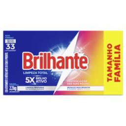 Lava-Roupas Pó Roupas Brancas e Coloridas Brilhante Limpeza Total Caixa 2,2kg Tamanho Família