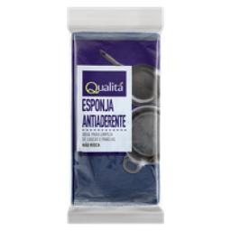 Esponja Antiaderente QUALITÁ Cor Azul Pacote 3 Unidades