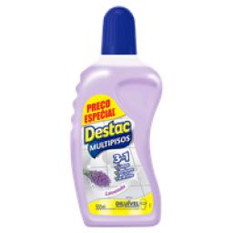 Limpador Multipisos Diluível Lavanda Destac Frasco 500ml Preço Especial
