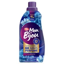 Amaciante de Roupa Concentrado Clássico Mon Bijou Frasco 1l