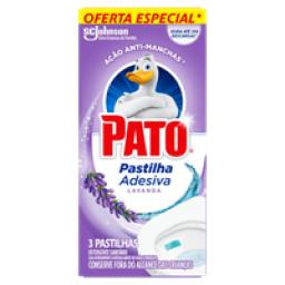 Desodorizador Sanitário Pato Pastilha Adesiva Lavanda 3UN 20% Desconto