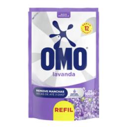 Lava-Roupas Líquido Lavanda Omo Sachê 900ml Refil