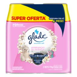 Pack Odorizador de Ambiente Lembranças de Infância Glade Automatic Frasco 2 Unidades 260ml