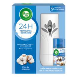 Aparelho e Neutralizador de Odores Flor de Algodão Freshmatic Bom Ar Caixa 250ml