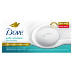 Pack Sabonete Barra Dove Pele Sensível Envoltório 6 Unidades 90g Cada Pague Menos