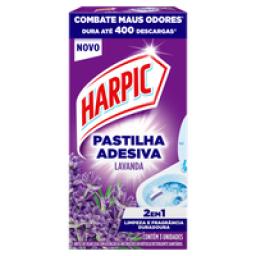 Detergente Sanitário Pastilha Adesiva Lavanda Harpic 3 Unidades