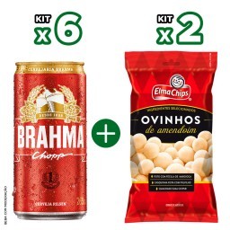Kit Brahma Chopp + Ovinhos de Amendoim