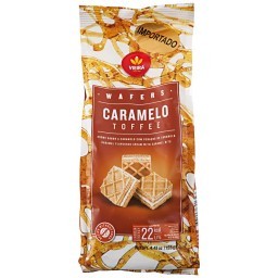 Biscoito VIEIRA Wafer Caramelo Pacote 125g