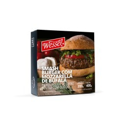 Hambúrguer  Artesanal Mussarela Búfala Wessel 400g