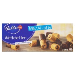 Biscoito Alemão BAHLSEN Waffeltten Milk Caixa 100g