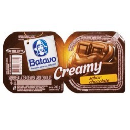 Sobremesa Láctea Chocolate Batavo Creamy Bandeja 180g 2 Unidades