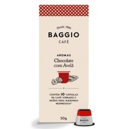 Cápsulas de Café Baggio Chocolate com Avelã 10 Unidades