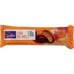 Pão de Mel com Cobertura Sabor Chocolate QUALITÁ 100g