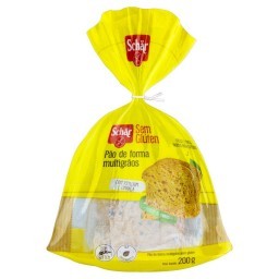 Pão de Forma Multigrãos sem Glúten SCHÄR Pacote 200g