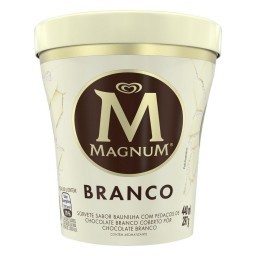 Sorvete Chocolate Branco Magnum Pote 440ml