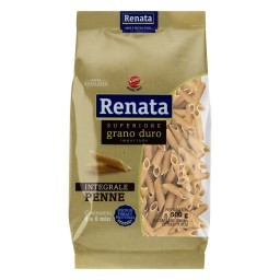 Macarrão de Sêmola de Trigo Grano Duro Integral Penne Renata Superiore Pacote 500g