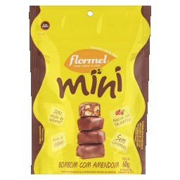 Mini Bombom com Amendoim Flormel Pouch 60g
