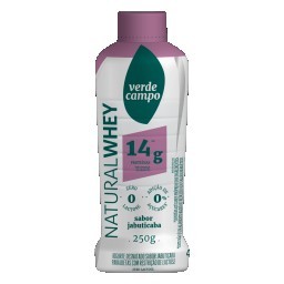 Iogurte Desnatado Jabuticaba Zero Lactose Verde Campo Natural Whey Frasco 250g