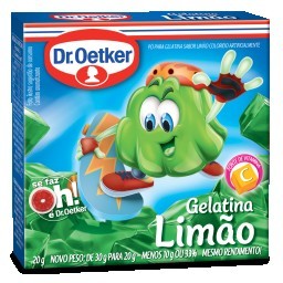 Gelatina em Pó Sabor Limão Dr. OETKER Caixa 20g