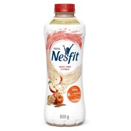 Iogurte Maçã, Aveia e Canela Zero Lactose Nesfit Garrafa 850g