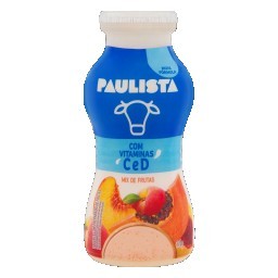 Iogurte Parcialmente Desnatado Mix de Frutas Paulista Frasco 170g
