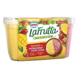 Sorvete NESTLÉ La Frutta Sabor Manga + Morango Com Chia Pote 1L