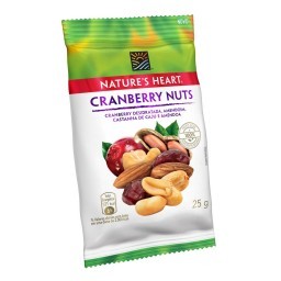 Snack NATURES HEART Cranberry Nuts 25g