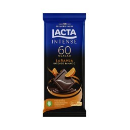 Chocolate Lacta Intense 60% cacau laranja 85g