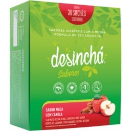 Chá Maçã com Canela Desinchá Sabores Caixa 45g 30 Unidades