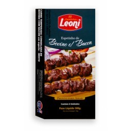 Espetinho de Carne Bovina Leoni 500g