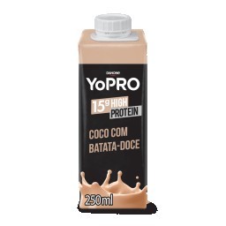 YoPRO Bebida Láctea UHT Coco com Batata-Doce 15g de proteínas 250ml