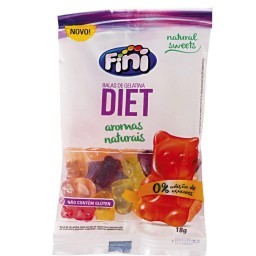 Bala De Gelatina Natural Diet FINI 18g