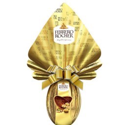 Ovo de Páscoa FERRERO ROCHER Chocolate ao Leite com Pedaços de Avelã 225g