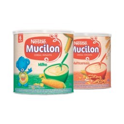 Cereal Nestlé Mucilon Milho ou Multicereais lata 400g