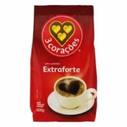 CAFE 3 CORACOES POUCH 500G EXTRA FORTE