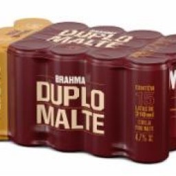 PACK CERVEJA BRAHMA DUPLO MALTE LATA 310ML C/15