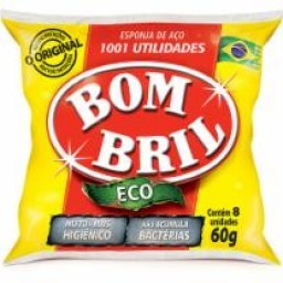 ESPONJA LA DE ACO BOMBRIL 60G C/8