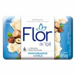 SAB FLOR DE YPE 85G ROSAS BRANCAS E AVELA