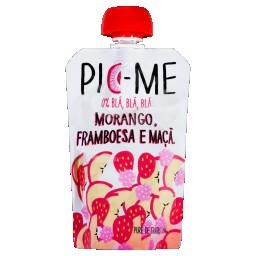 Purê de Frutas Morango, Framboesa e Maçã PIC-ME 100g