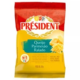 Queijo Parmesão Ralado PRESIDENT Pacote 50g
