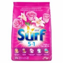 LAVA ROUPAS SN SURF 5EM1 SACHE 1,6KG ROSAS E FL...