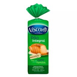 Pão de fôrma Visconti integral 400g