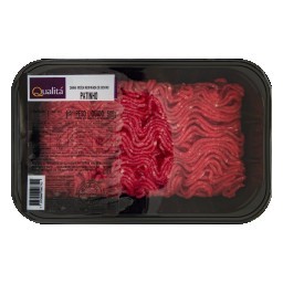 Carne Bovina Moída De Patinho Resfriada QUALITÁ Bandeja 500g
