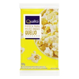 Milho de Pipoca para Micro-Ondas Queijo Qualitá Pacote 100g