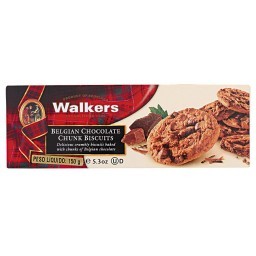 Biscoito Cookies WALKERS Com Pedaços De Chocolate Com Avelã 150g