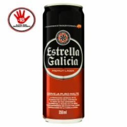 Cerveja Estrella Galicia pilsen lata 350mL